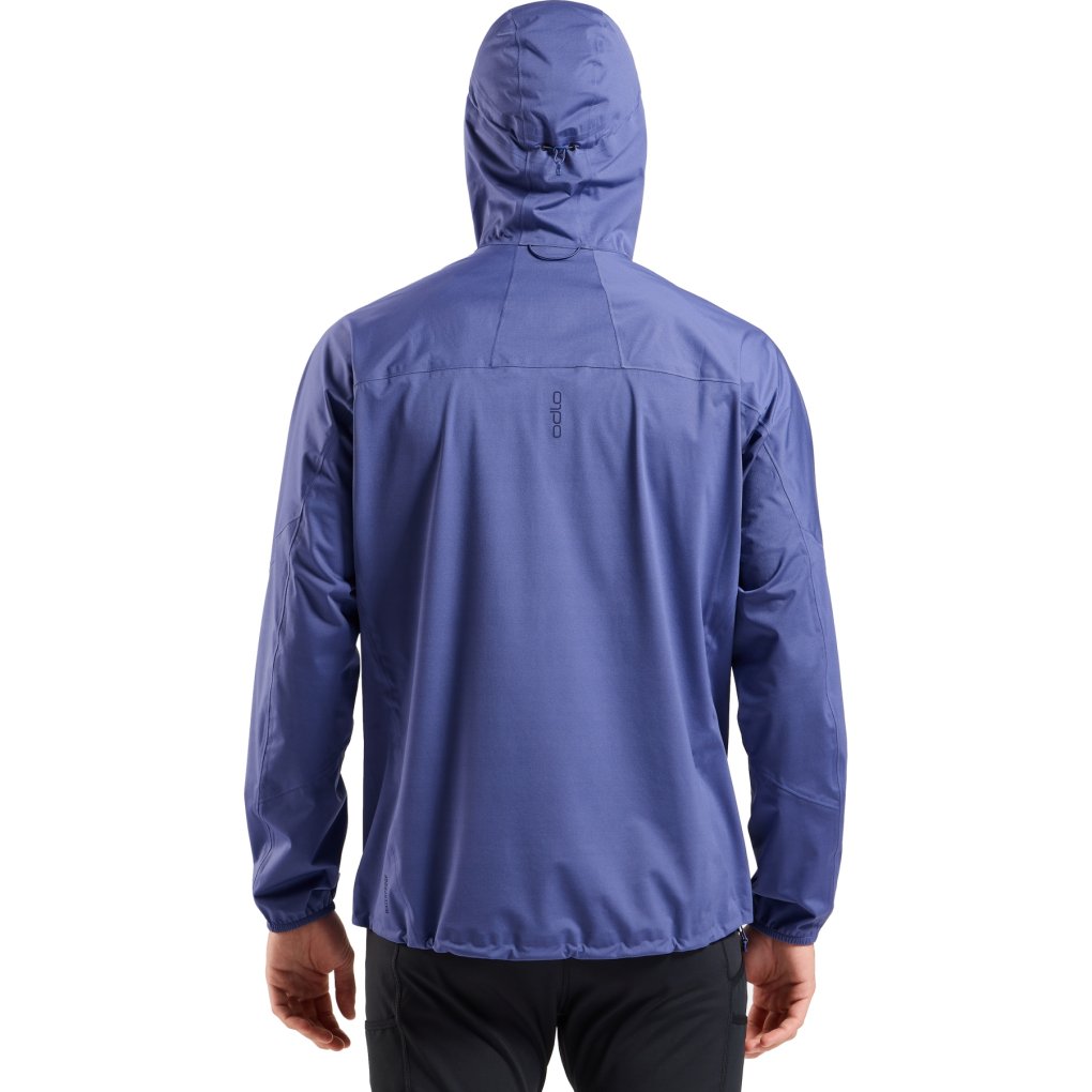 Odlo X-Alp Performance Knit Waterproof Running Jacket Men - skipper blue