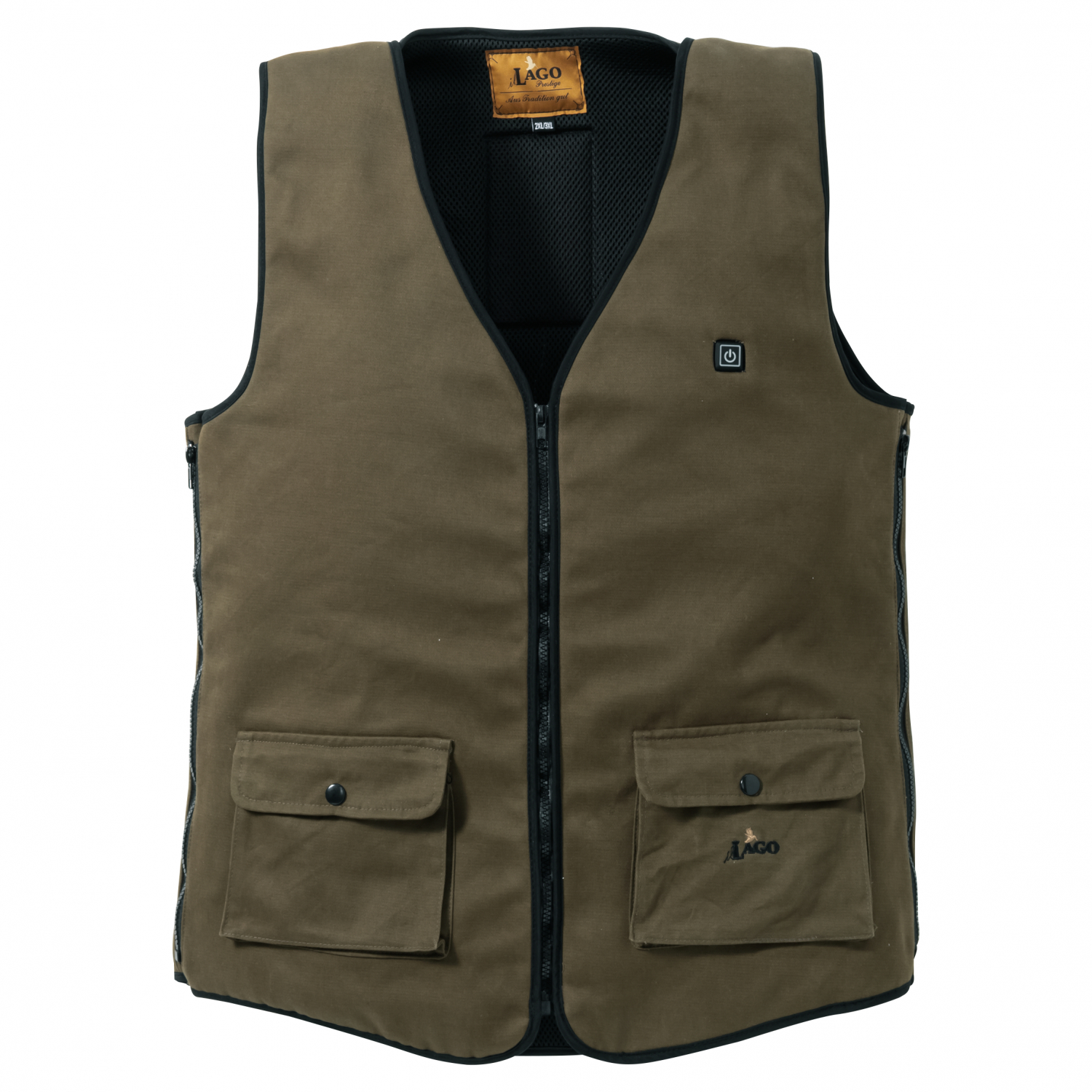 il Lago Red Level Heated Waistcoat Feuerland Men (Olive)