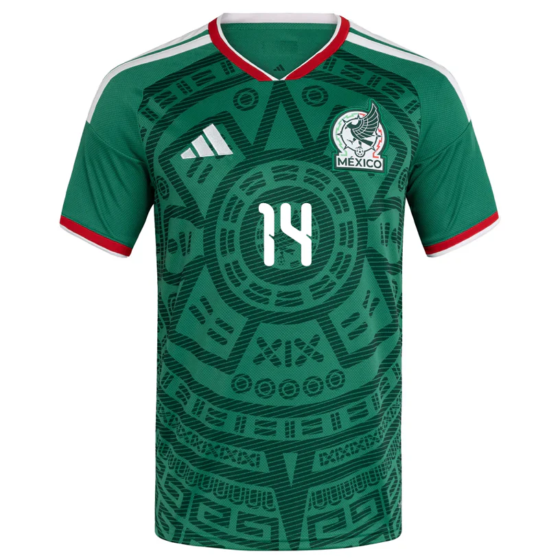 Men's Chicharito Mexico Authentic Home 2026 World Cup Jersey (Bold Green)