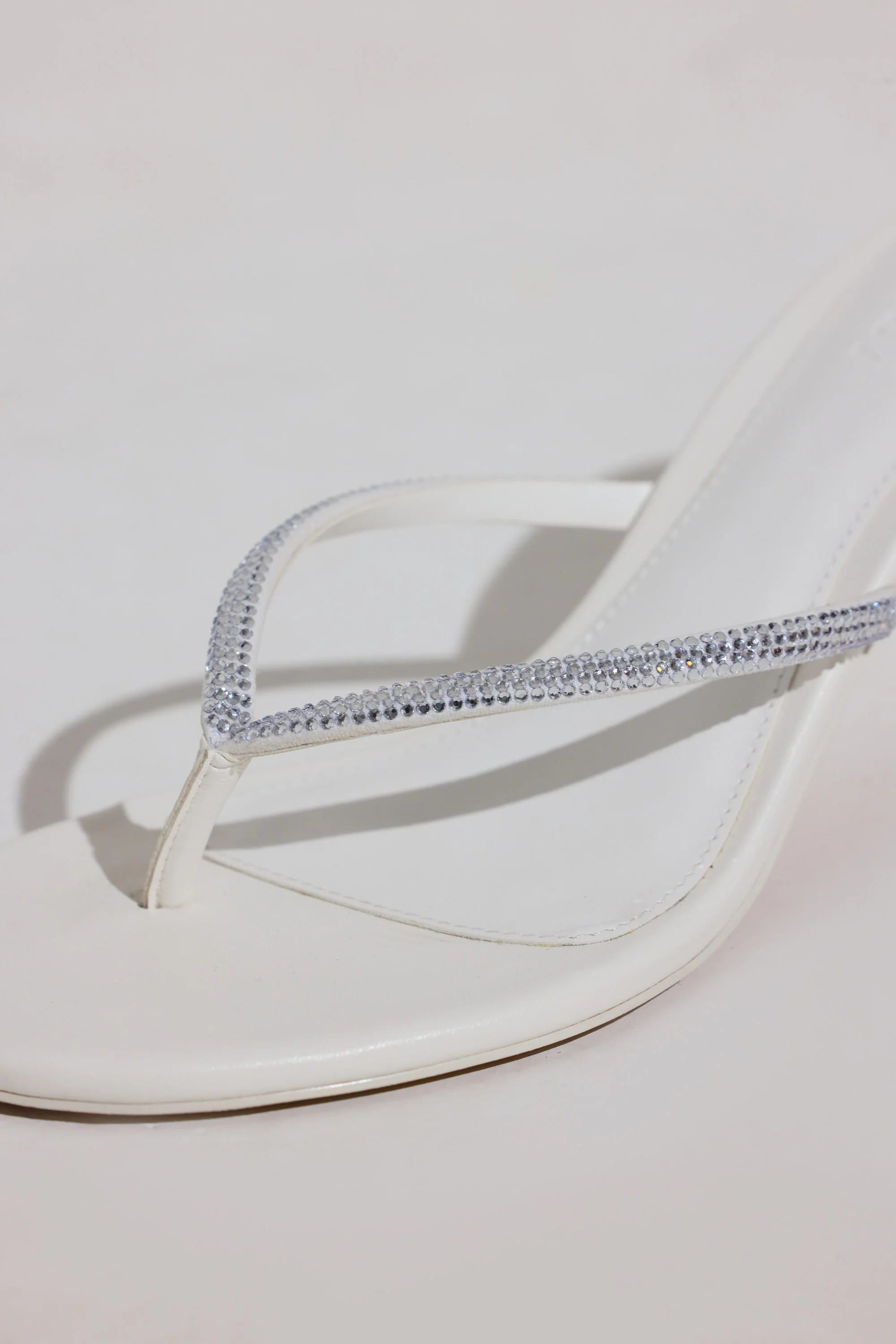 Heeled Sandal  in White