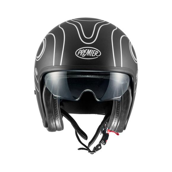 Premier VINTAGE FR CHROMED BM Jet Helmet - GreyRef: PE0408