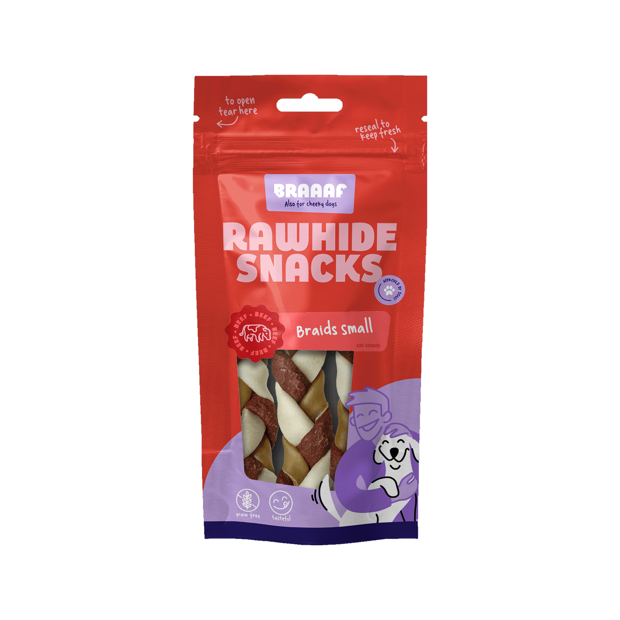 Braaaf Twister Braid - Small - 3 x 12.5cm