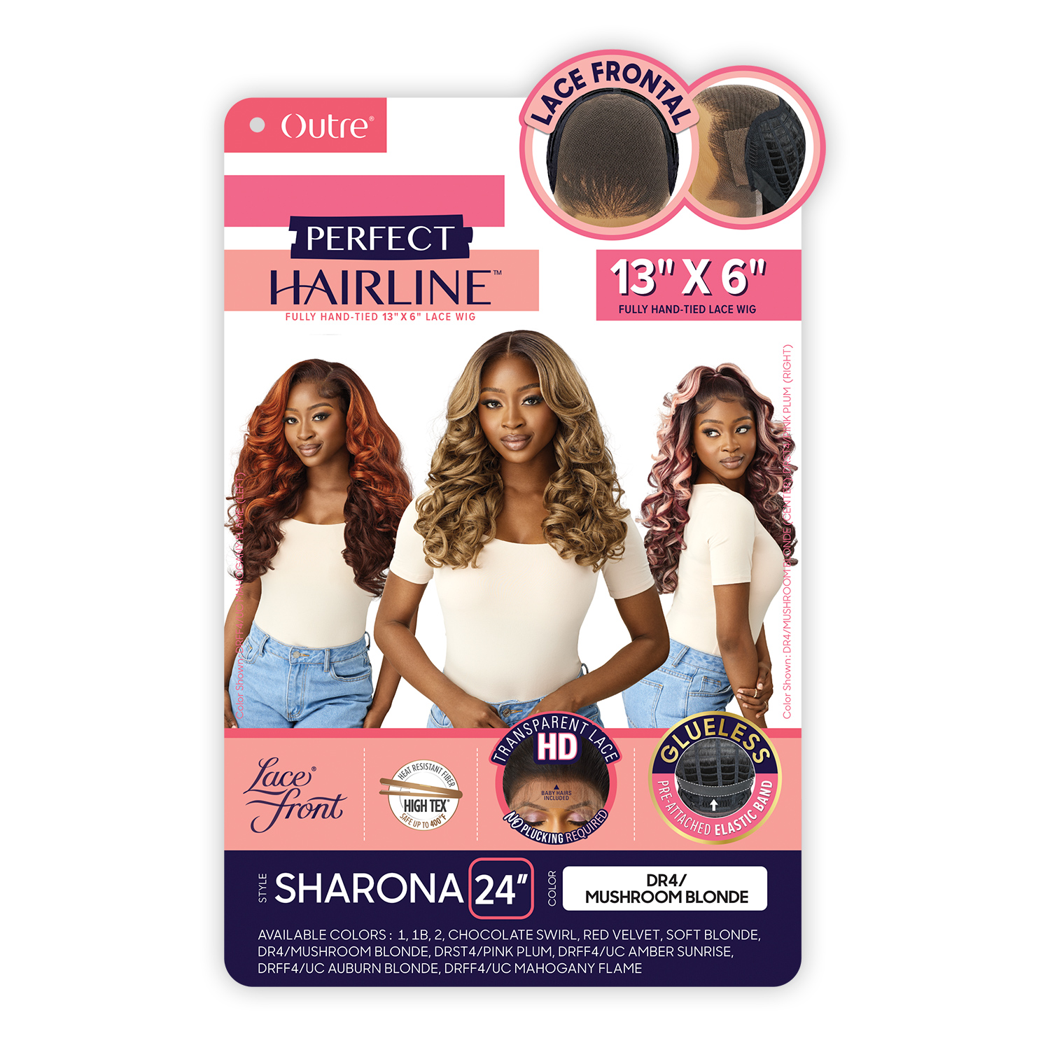 Outre HD Lace Frontal Wig Perfect Hairline Glueless Fully Hand-Tied 13X6 Lace Wig Sharona