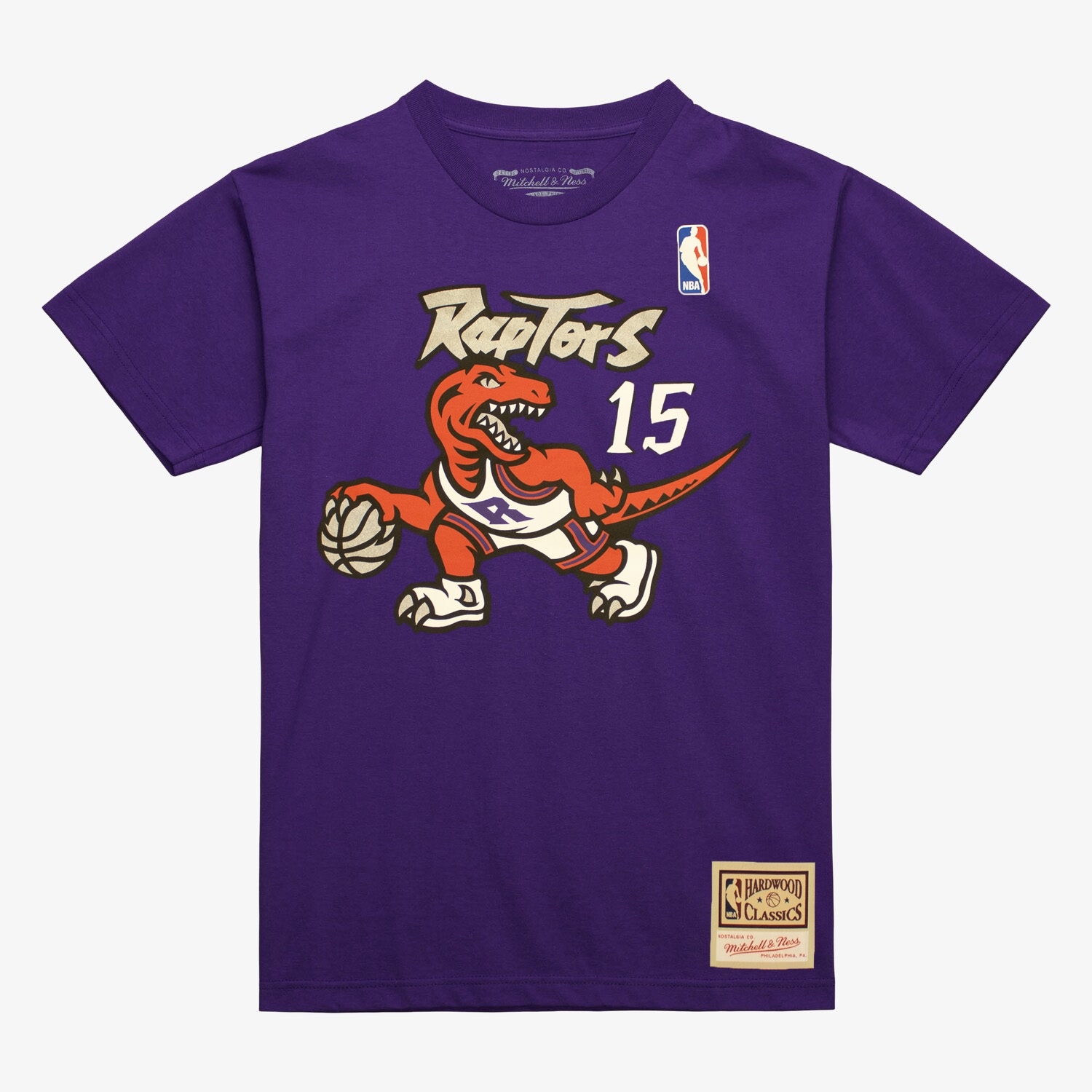 Vince Carter #15 Toronto Raptors Mitchell & Ness NBA T-Shirt Purple