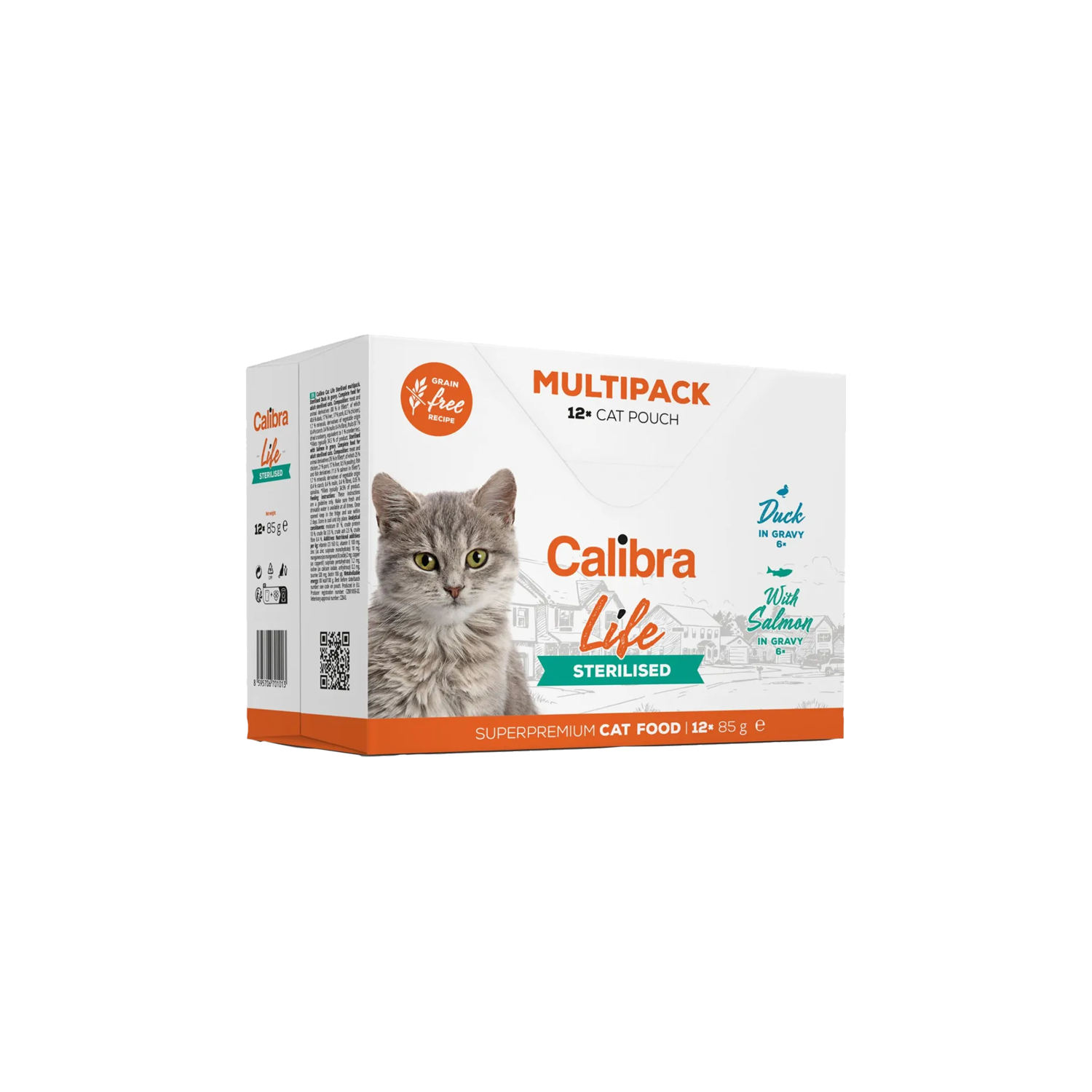 Calibra Cat Life Sterilised Wet Food - Eend - 28 x 85 grams