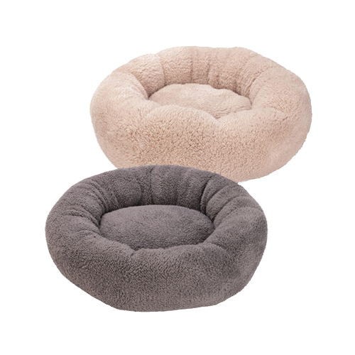 Beeztees Plush Cat Bed Kavi - Beige - 45 x 45 x 15 cm