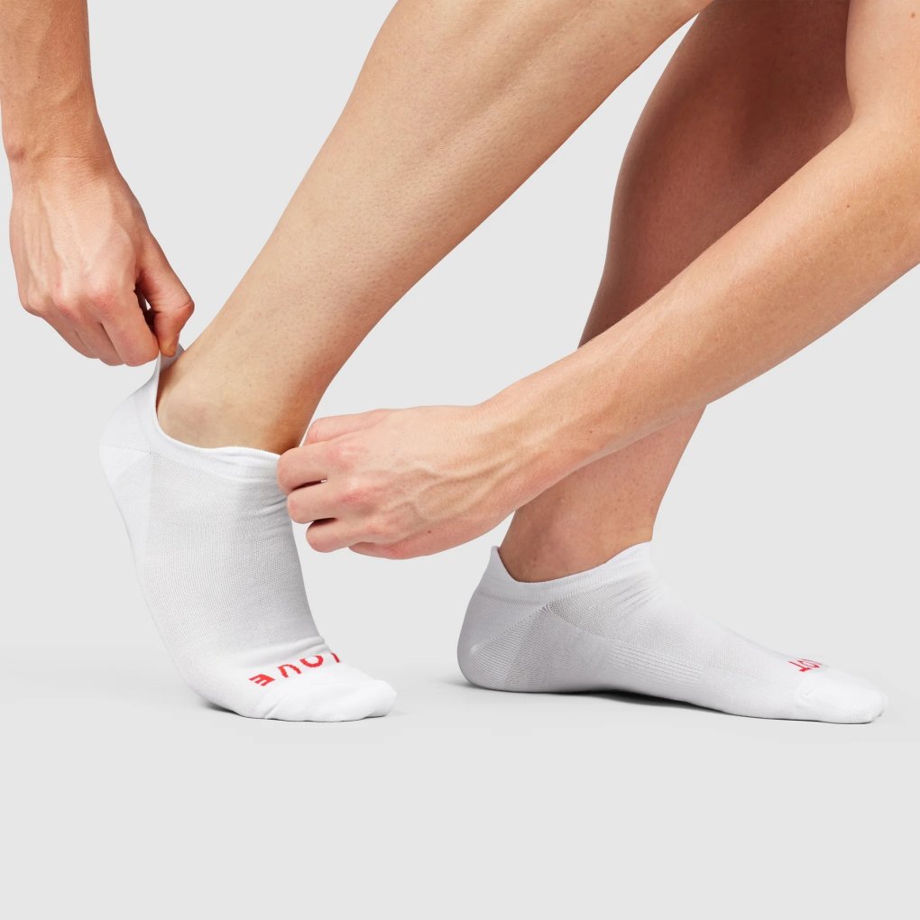 GripGrab Classic No Show Socks - White