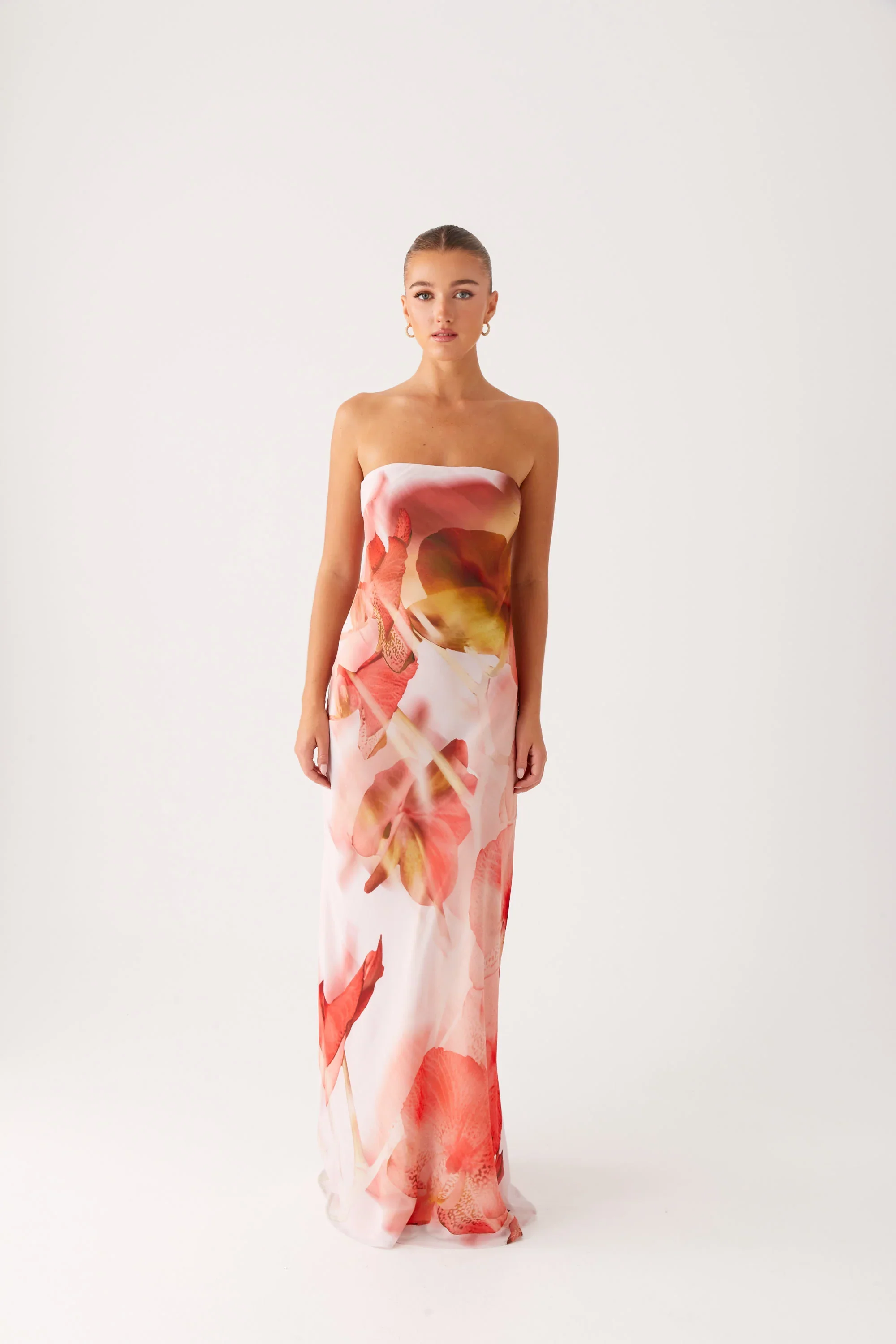 Kunis Maxi Dress - Peach Rose