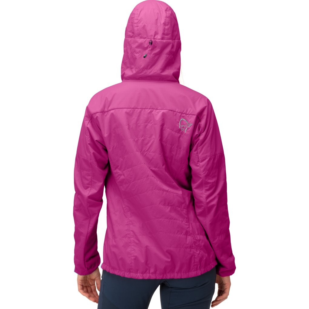 Norrona lyngen Alpha100 Zip Hood Jacket Women - Festival Fuchsia