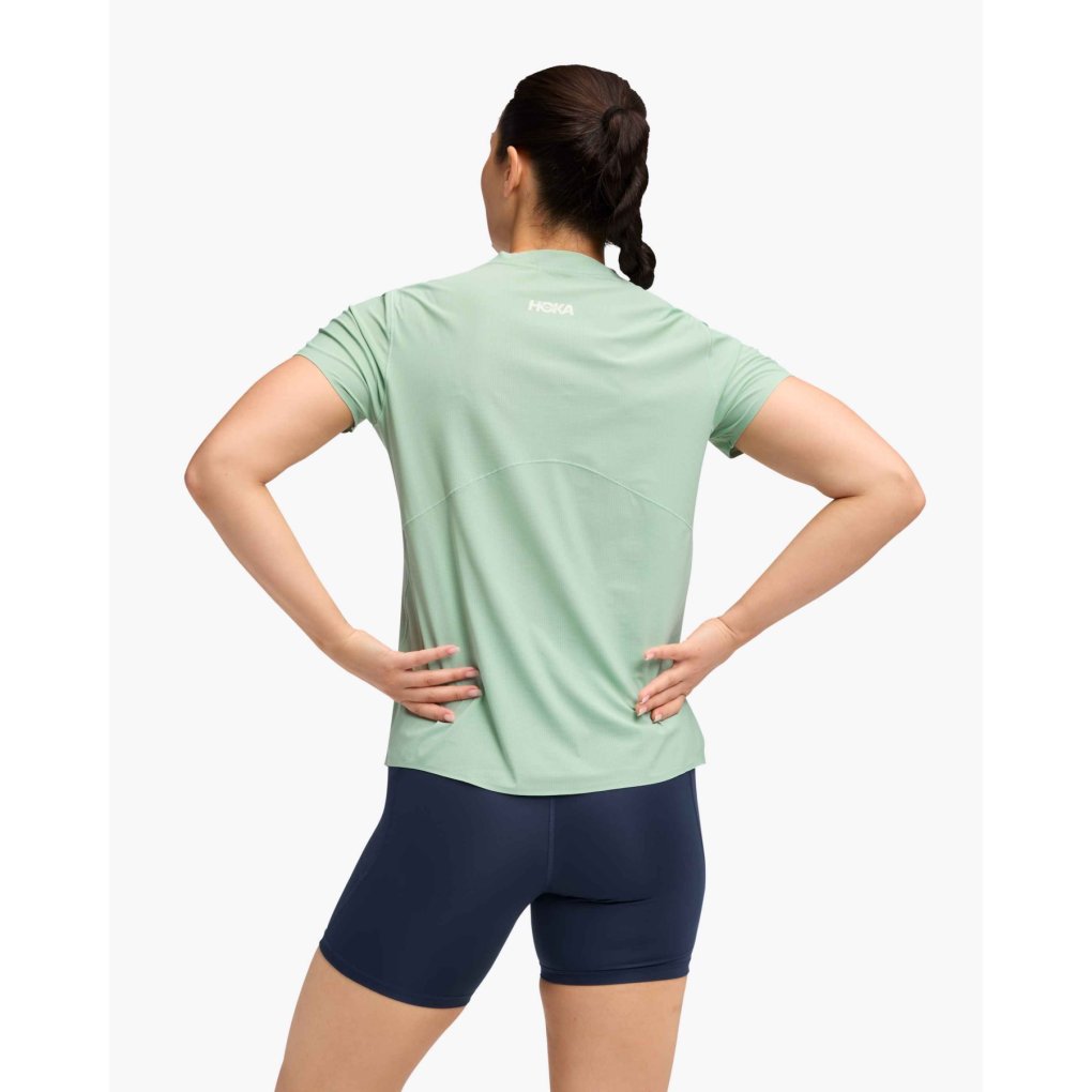 Hoka Airolite 2.0 Short Sleeve Women - jadeite