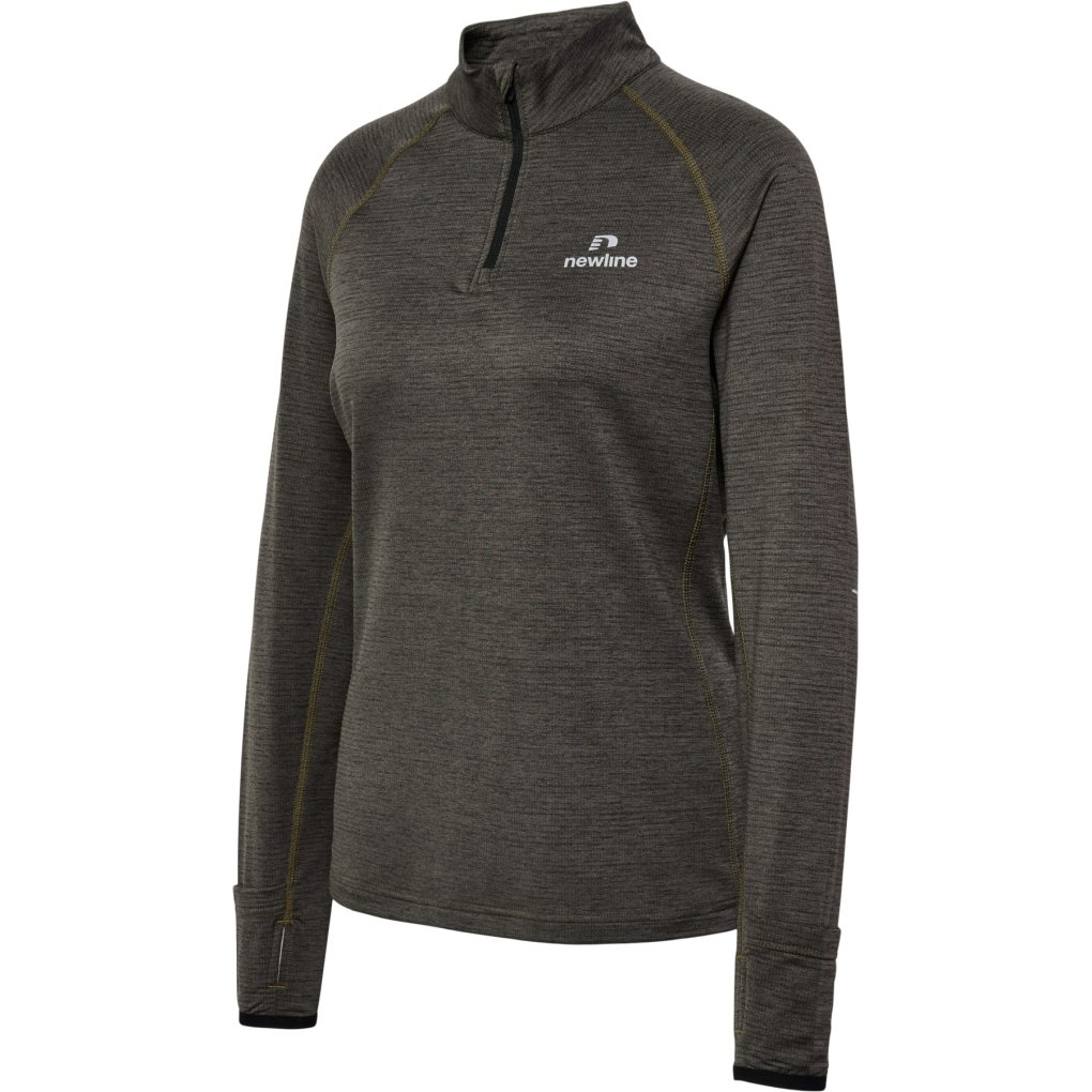 Newline Pace Half Zip Longsleeve Shirt Women - beluga melange