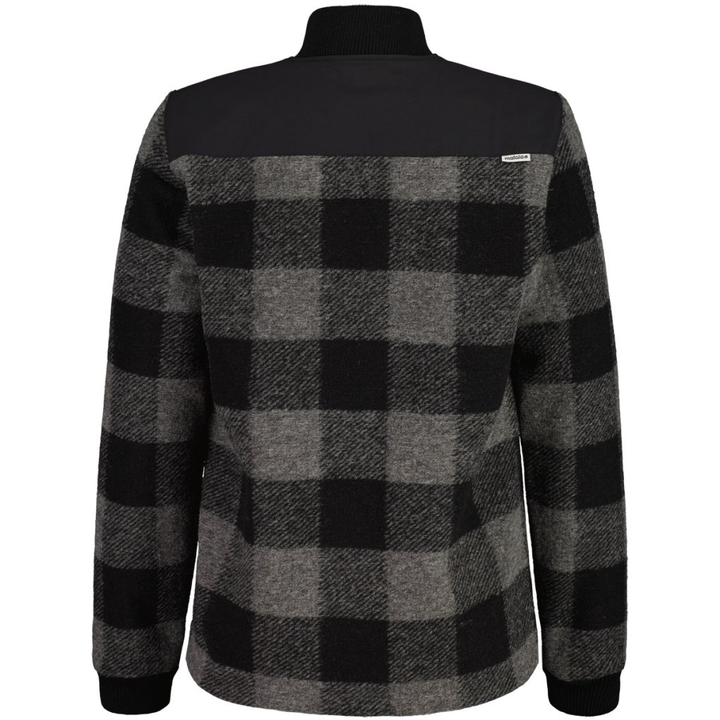 Maloja ColdranoM. Adventure Wool Jacket Men - deep black check 8857