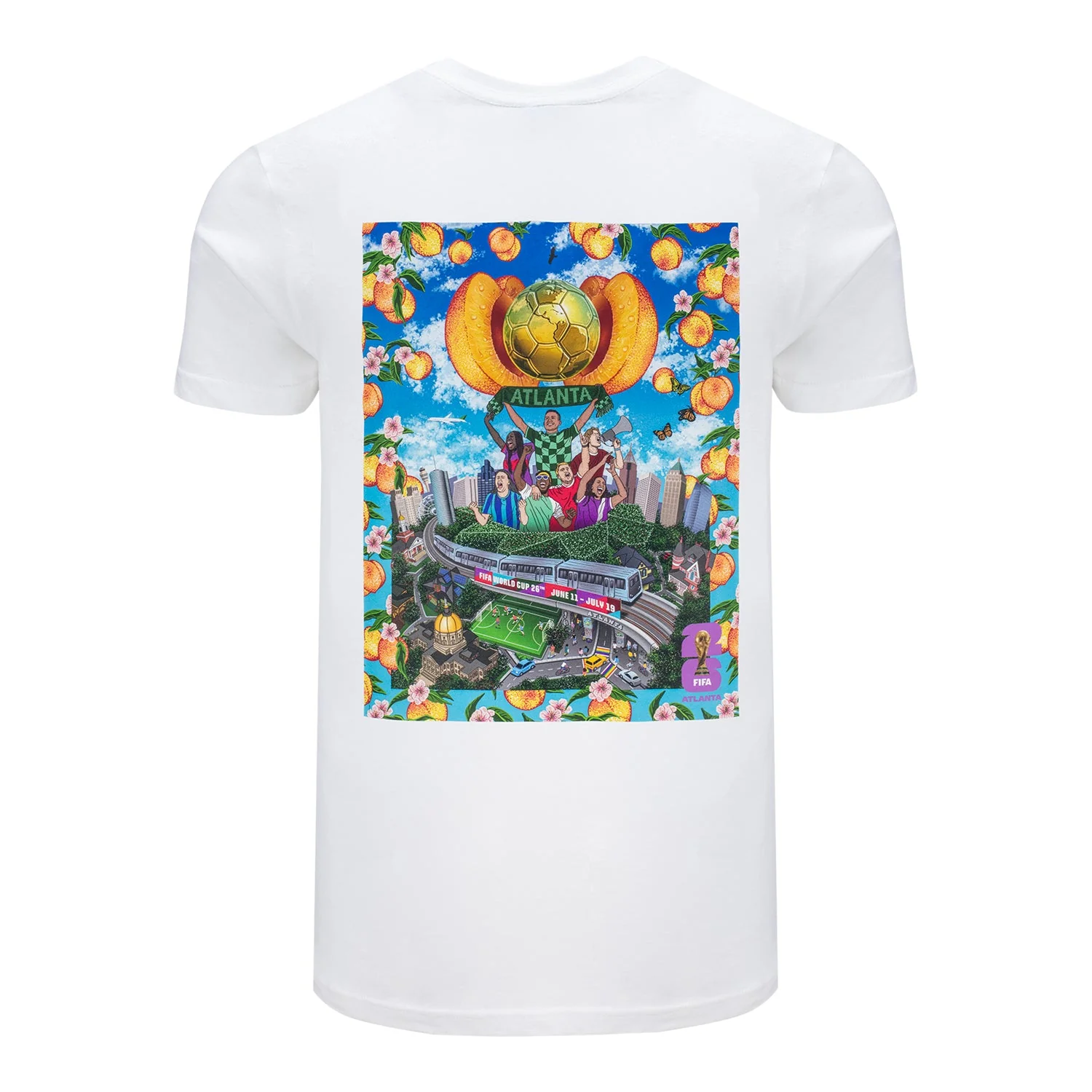 2026 Soccer Fan Collection Atlanta Poster White T-Shirt - Unisex