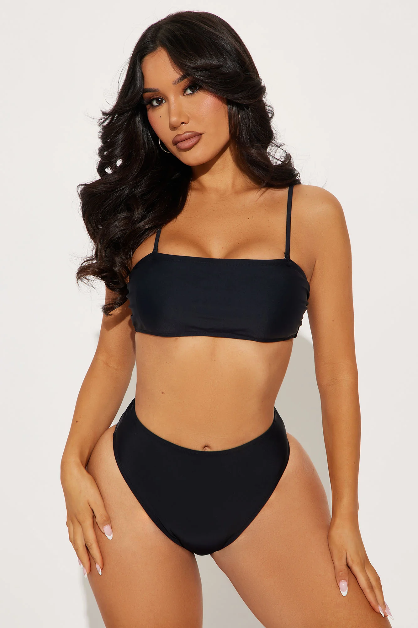 Maui Mix And Match Bandeau Bikini Top - Black