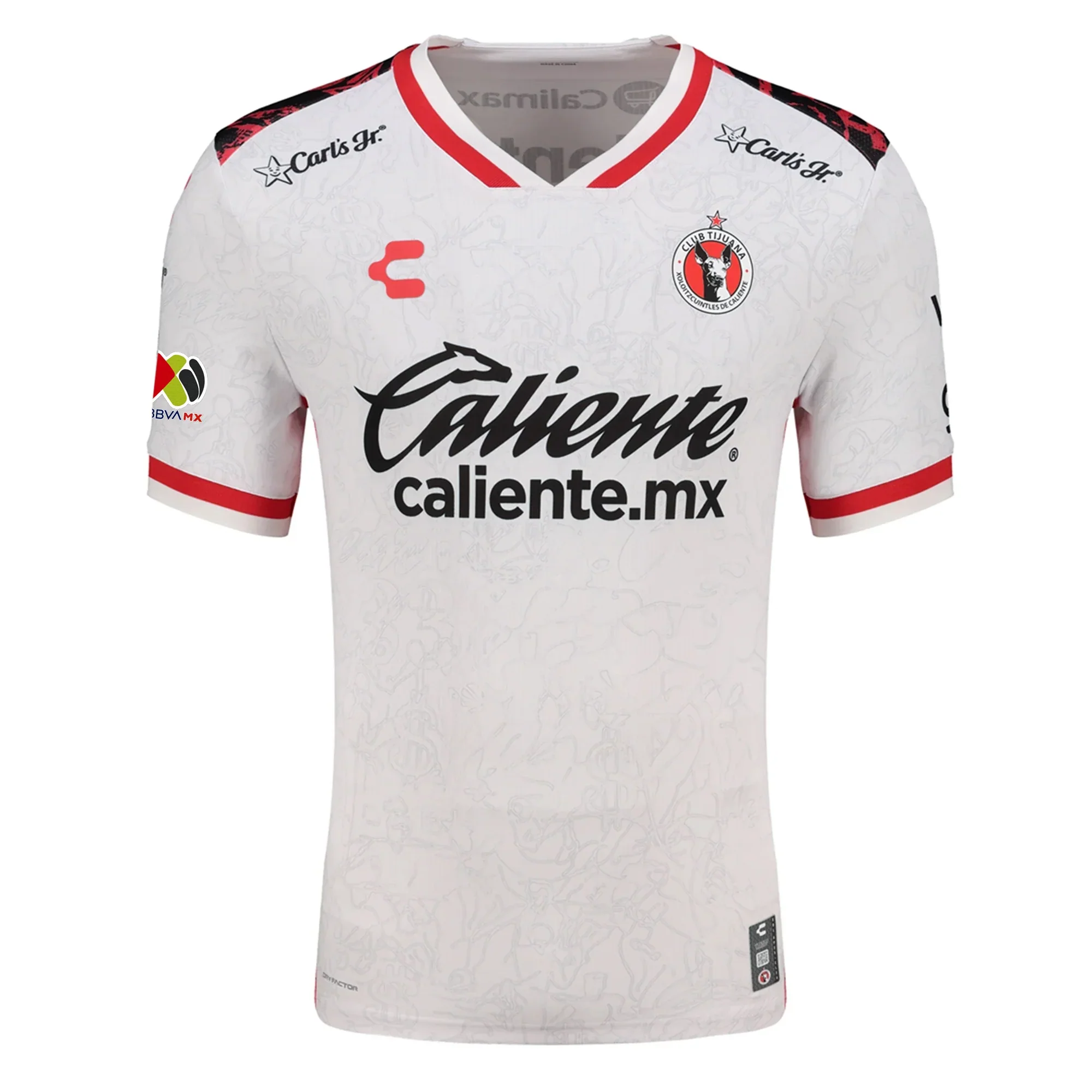 Charly Gilberto Mora Men's Xolos De Tijuana Away Jersey 25/26 w/ BBVA MX Patch (White)