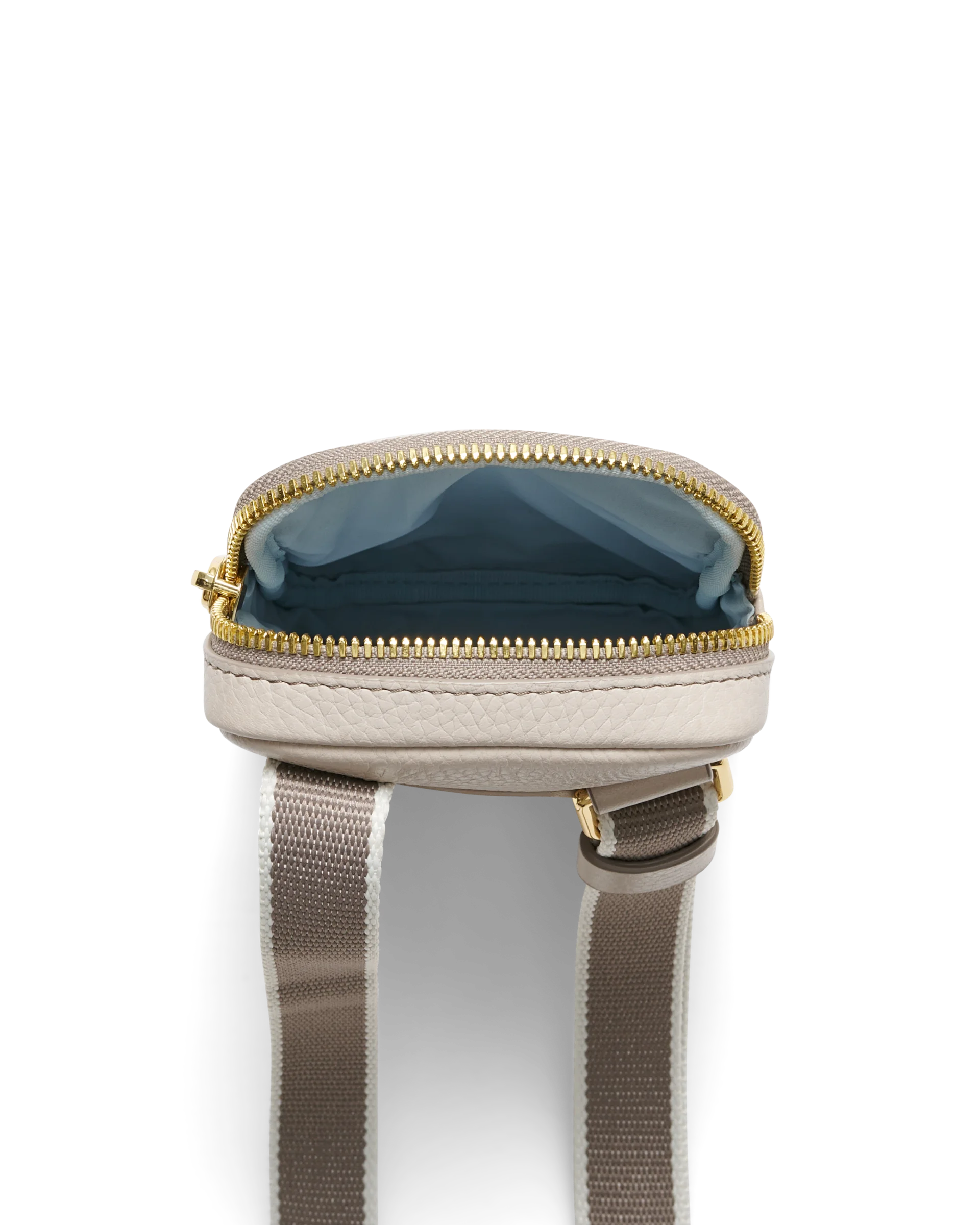 ECCO Phone Carry Handytasche aus Leder Beige 19X11X3 cm