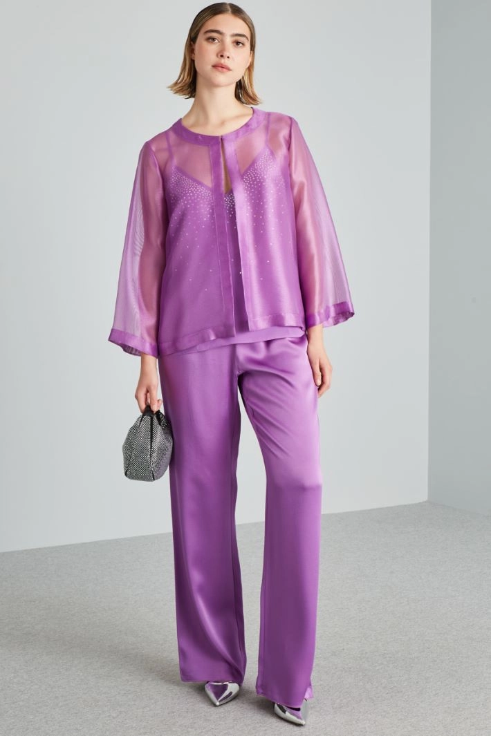 Crepe de chine top - VIOLET