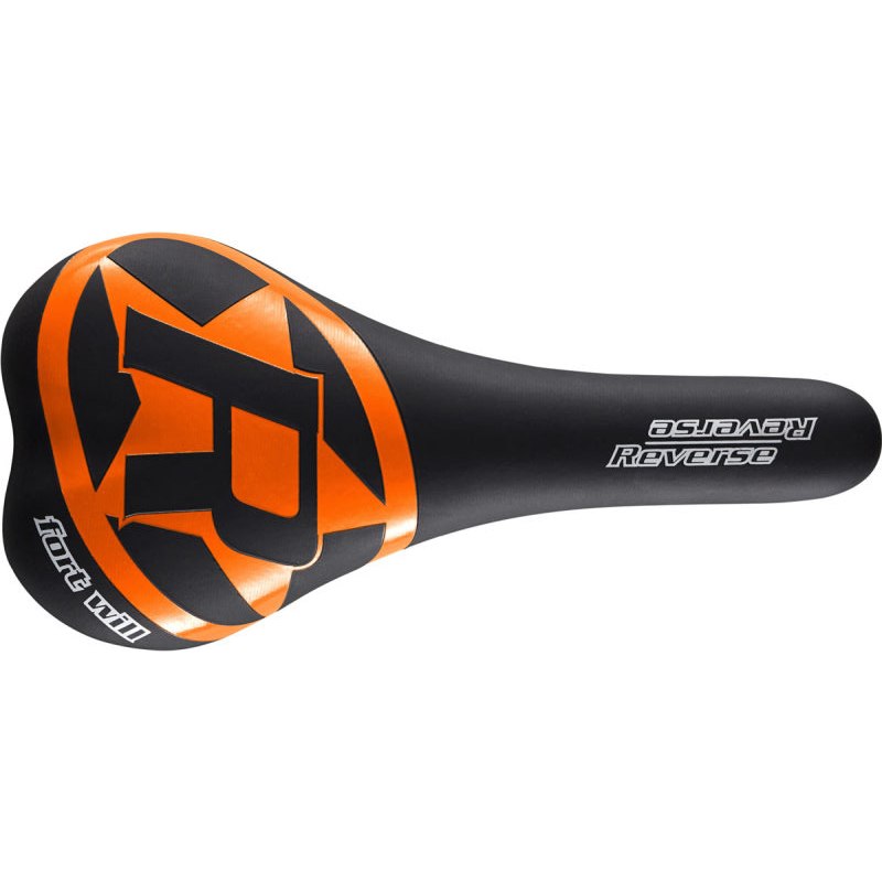 Reverse Components Fort Will Saddle CrMo Style - black / orange