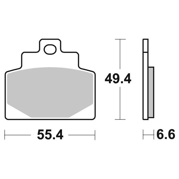 SBS Sinter Sintered Metal front brake padsRef: SBS224MS / 224100