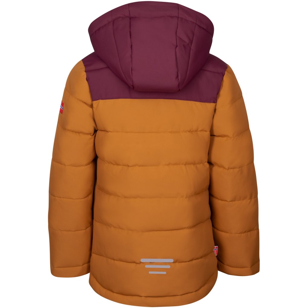 Trollkids Gryllefjord Insulated Jacket Girls - Redwood/Caramel/Salmon