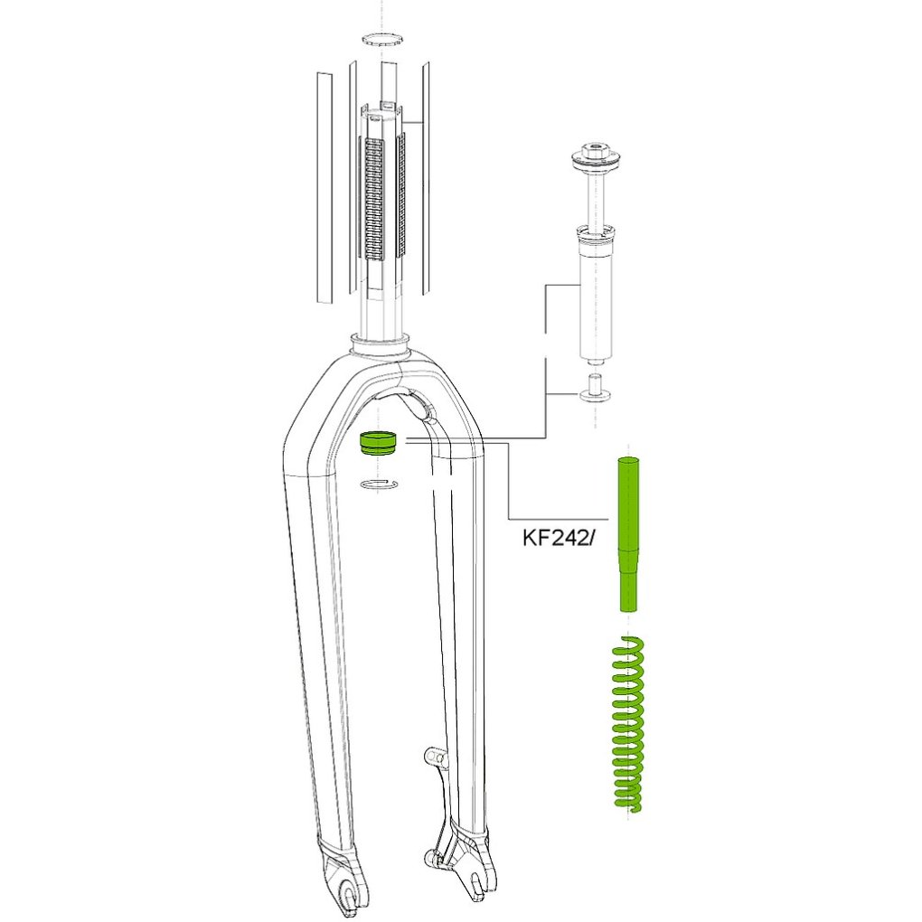 Cannondale Spring Kit KF242/ for Fatty DL50/MC50 - medium
