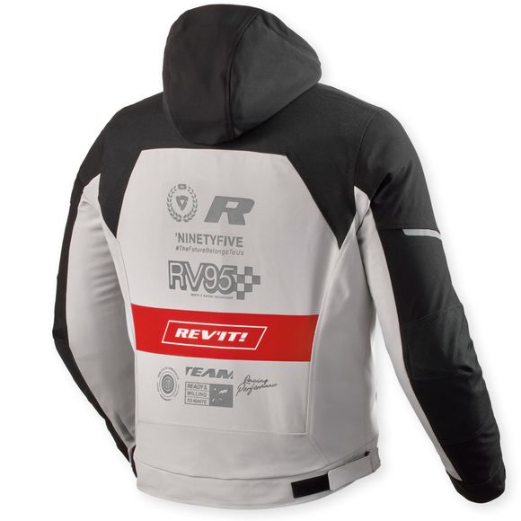 Motorcycle jacket Rev it Haste H2O - Black / RedRef: RI1675