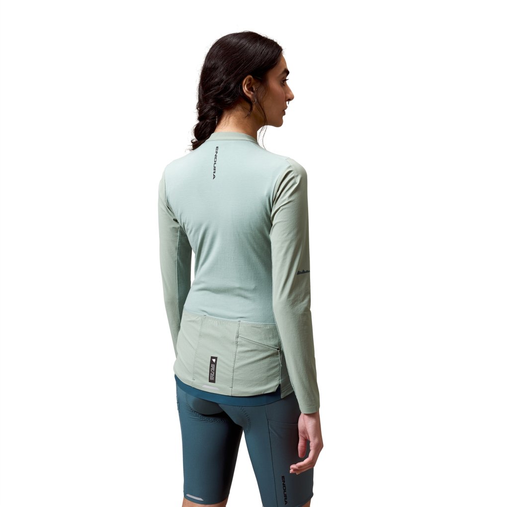 Endura Alltrack Ride Long Sleeve Jersey Women - sage green