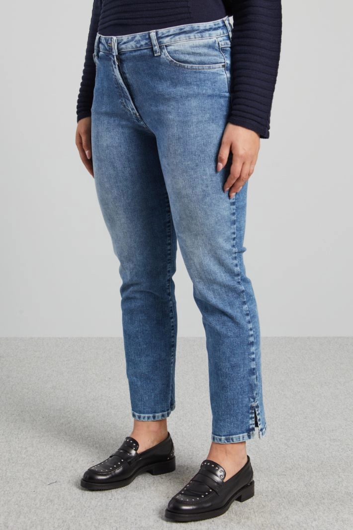 5-pocket slim fit trousers - DENIM LIGHT BLUE