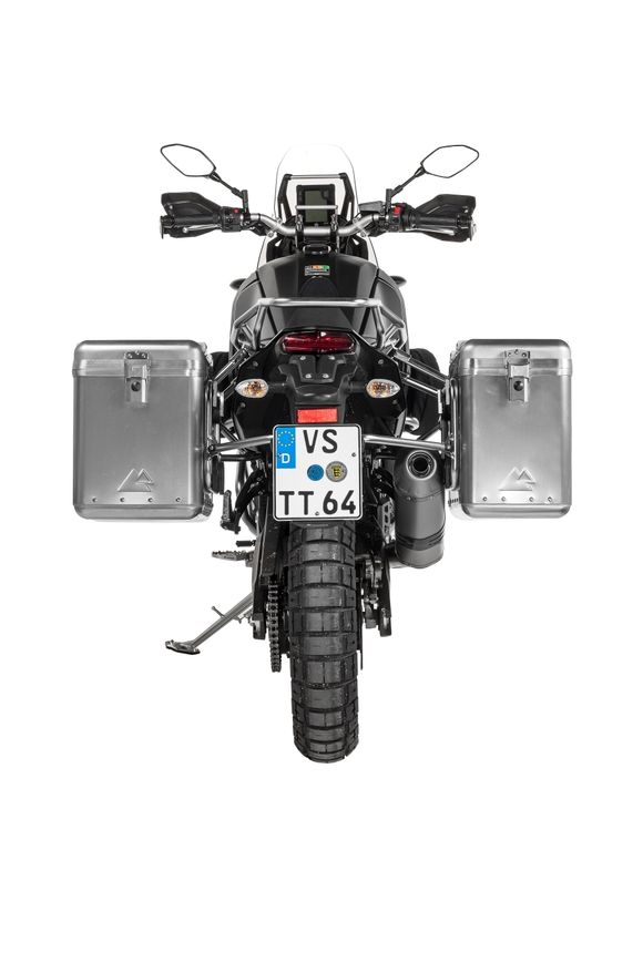 Touratech ZEGA Mundo 38/45 suitcase - Gray support included - AluminumRef: Trt01959A / 01-632-6135-0