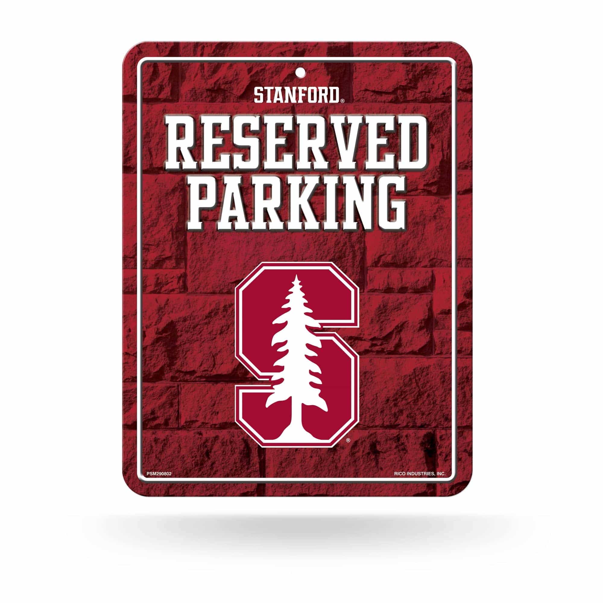 Stanford Cardinal Reserved Parking NCAA Metal Sign