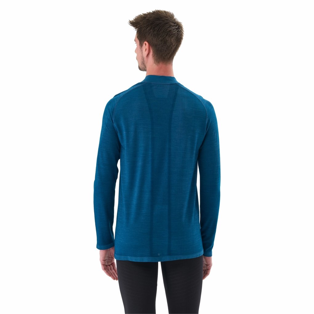 Compressport Trail Half-Zip Longsleeve Shirt Men - poseidon