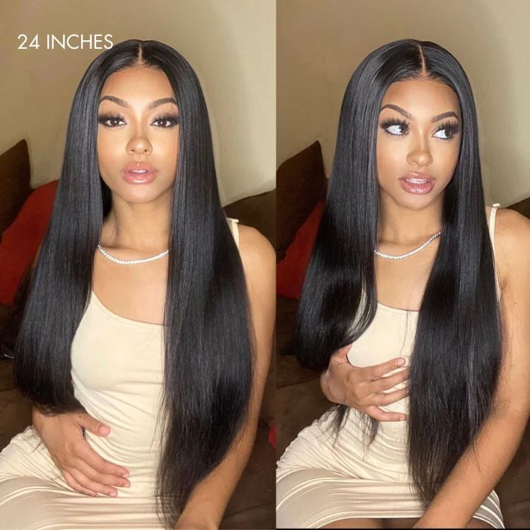 Luvme Hair 180% Density | Silky Straight Glueless 5x5 Closure HD Lace Long Wig | Large & Small Cap Size - US Only