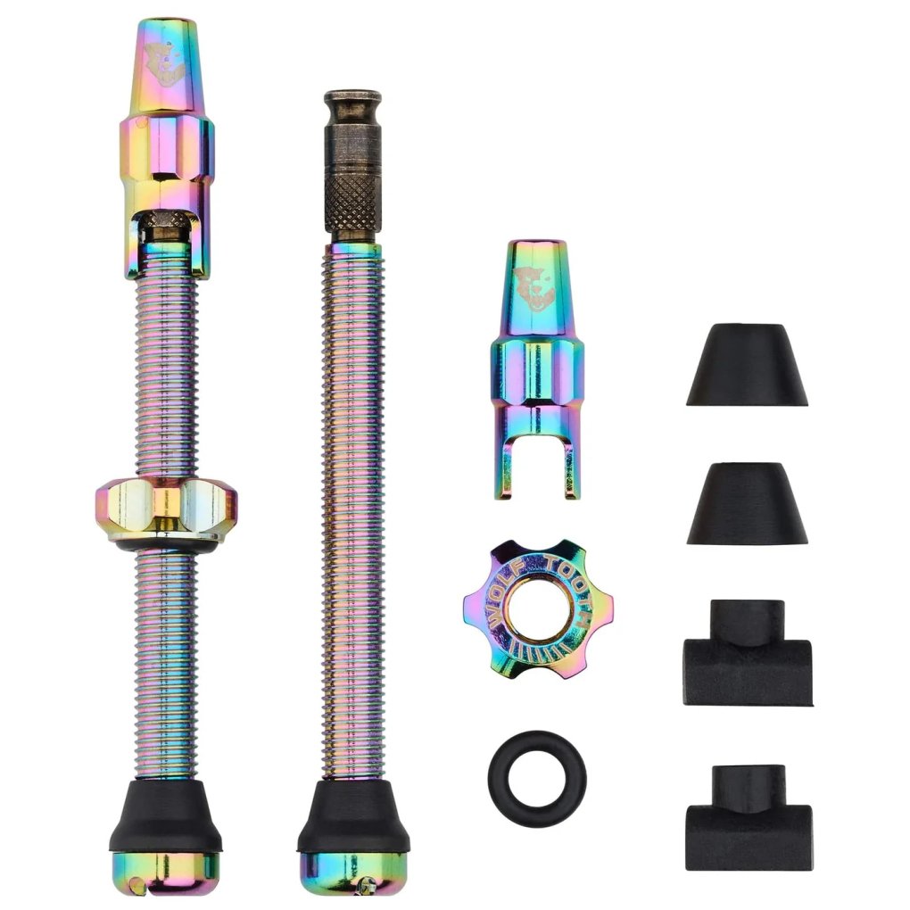 Wolf Tooth Valve Stem Kit - Tubeless | Clik Valve (SCV) - oil slick