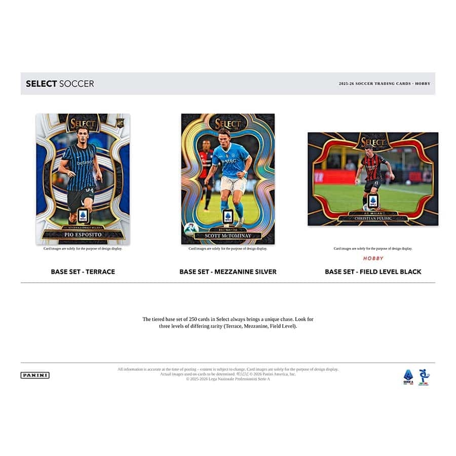 2025/26 Panini Select Serie A Football Hobby Box