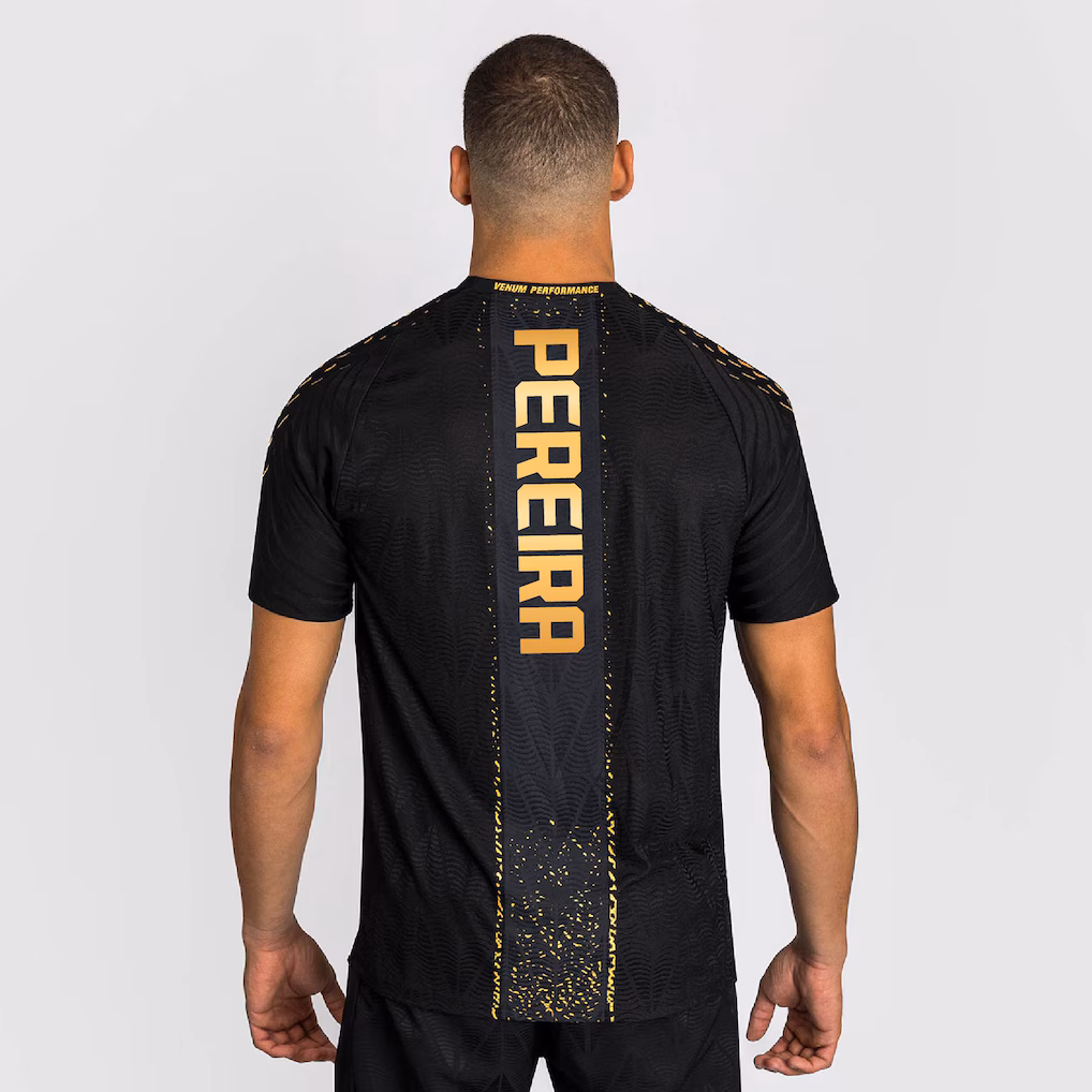 UFC Alex Pereira UFC Zenith by Venum Fight Night T-Shirt - Black/Gold - Mens