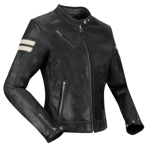 Blouson Moto Segura LADY ROMEO - Noir / BlancRef : SG1501