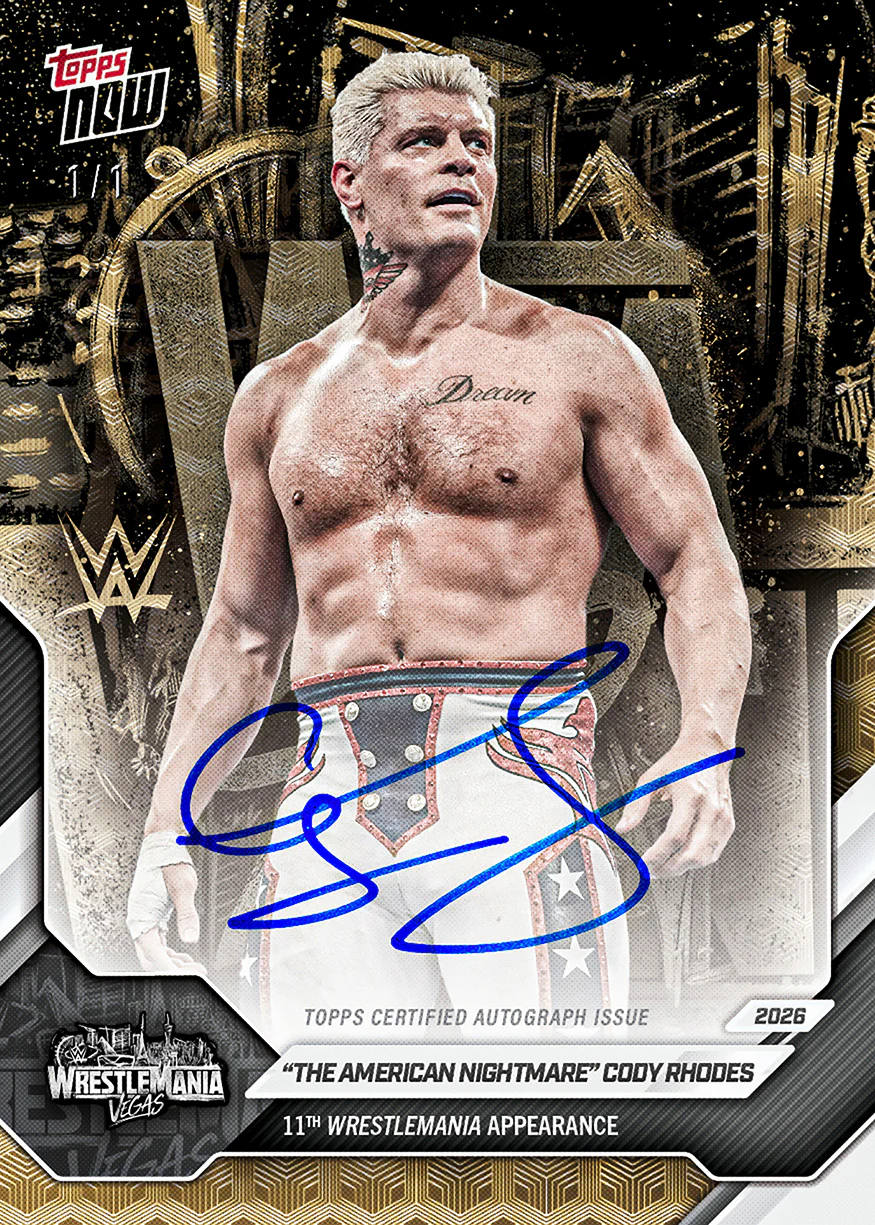 2026 WrestleMania Vegas Set – WWE Topps NOW® - 15-Card Set