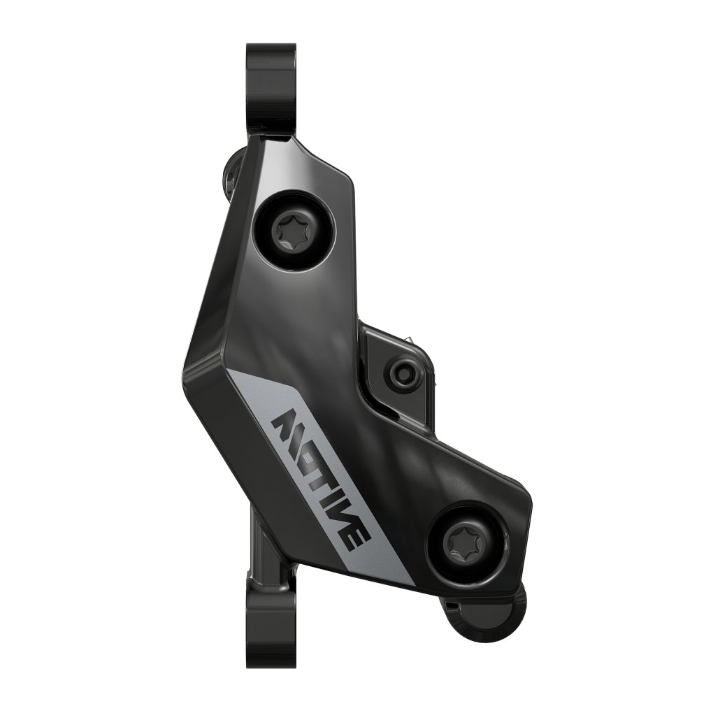SRAM MOTIVE Brake Caliper - Silver | 4-Piston | A1+ | 11.5018.056.030 - Gloss Black Anodized