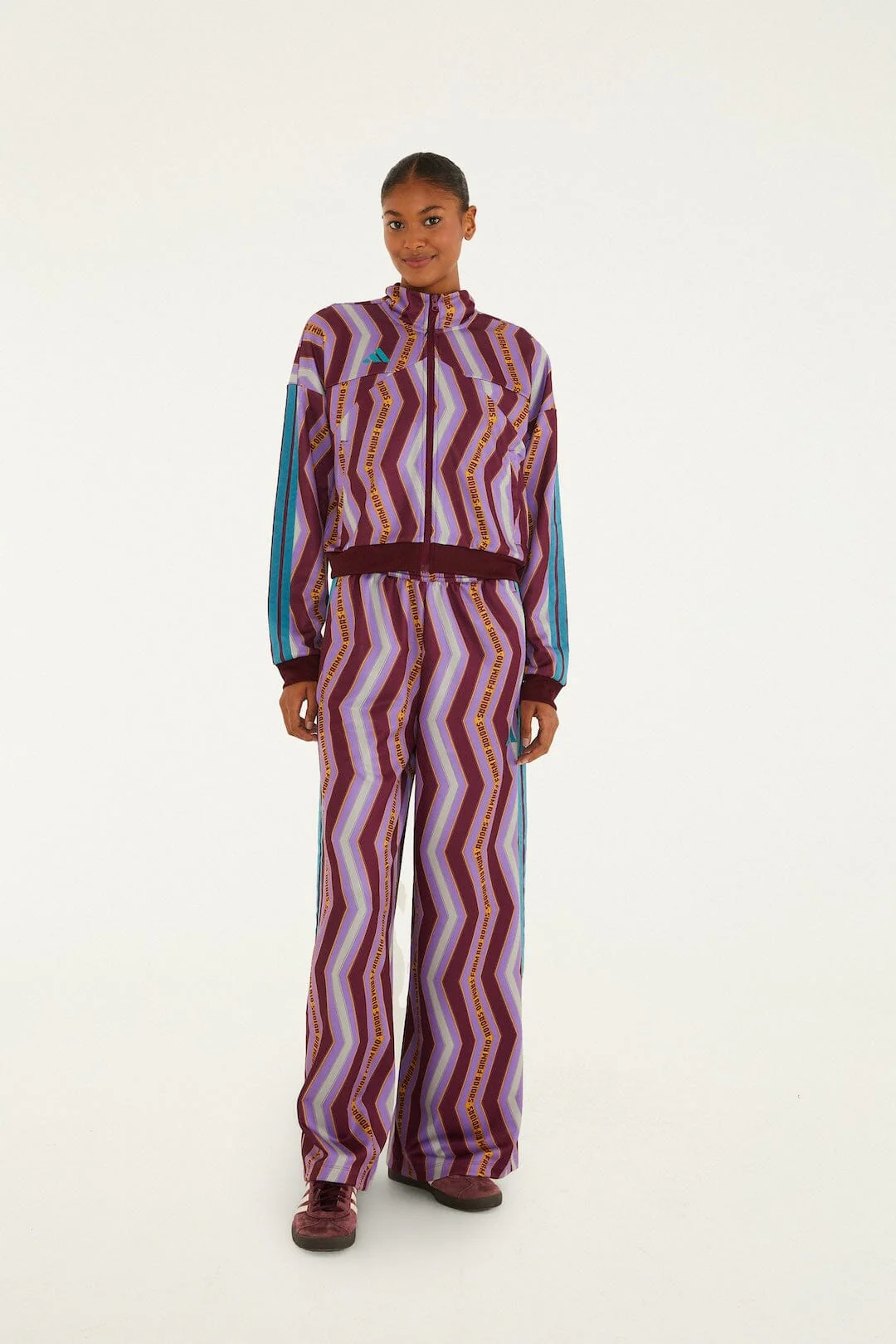 Zig Zag Stripes Lilac Adidas Tiro Jacket
