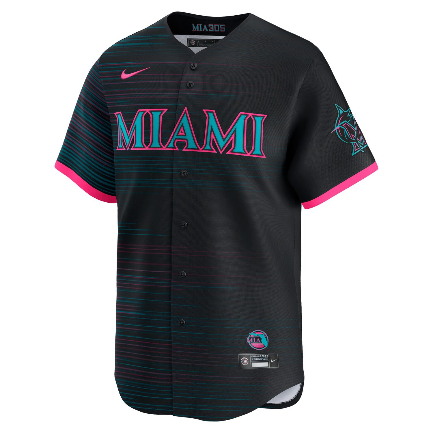 Miami Marlins City Connect Nike Limited MLB Jersey Black
