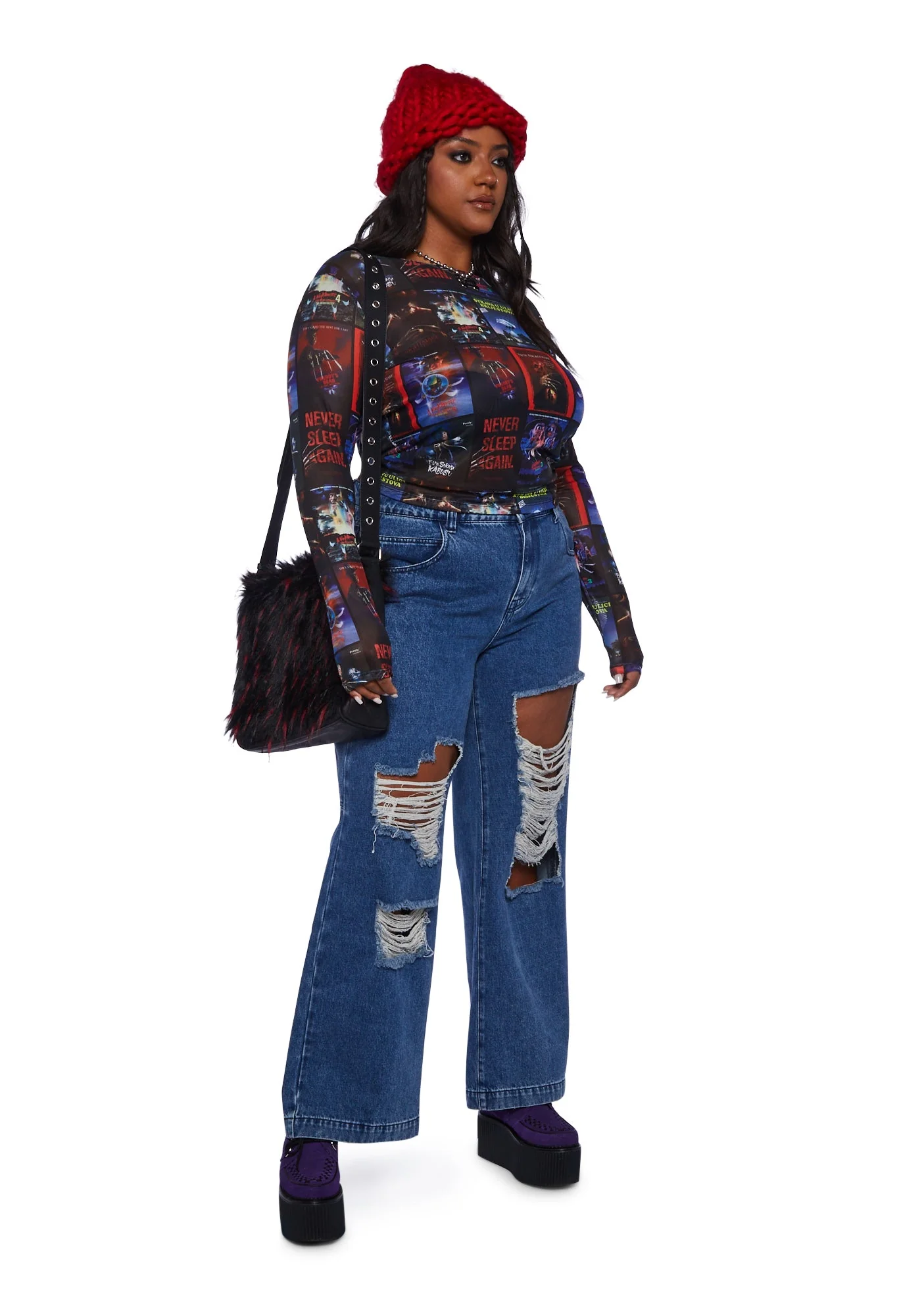 Never Sleeping Mesh Top