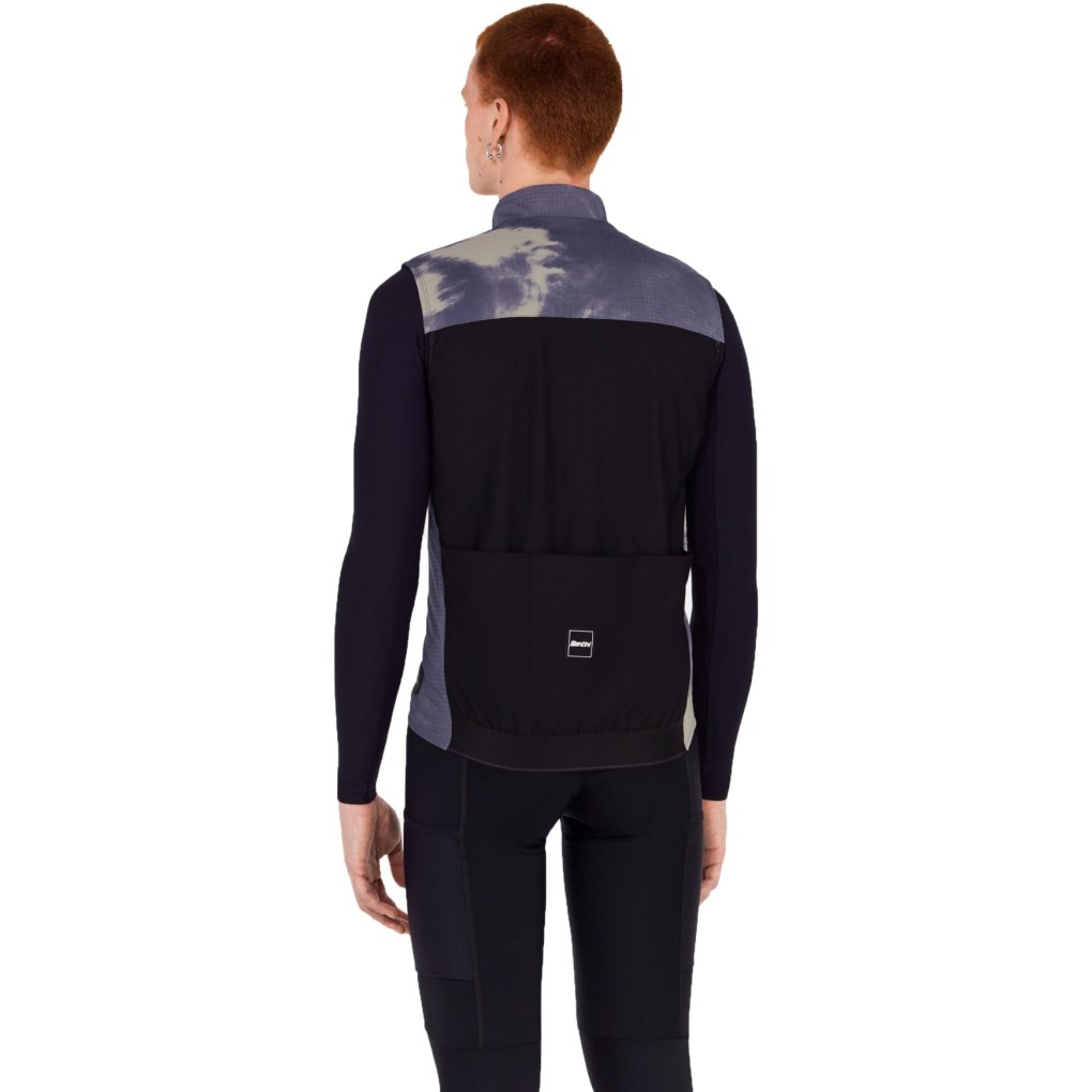 Santini Alpha™ Printed Insulated Vest Unisex 6W55075ALPHAINPR - bluette BL
