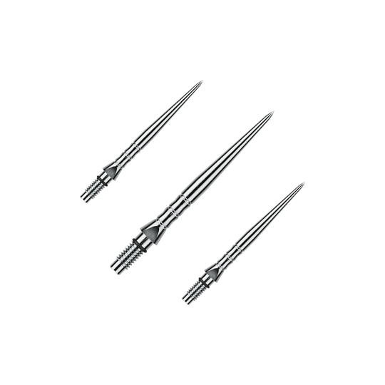 Winmau Switch Point Wave steel dart tips - Silver Effect