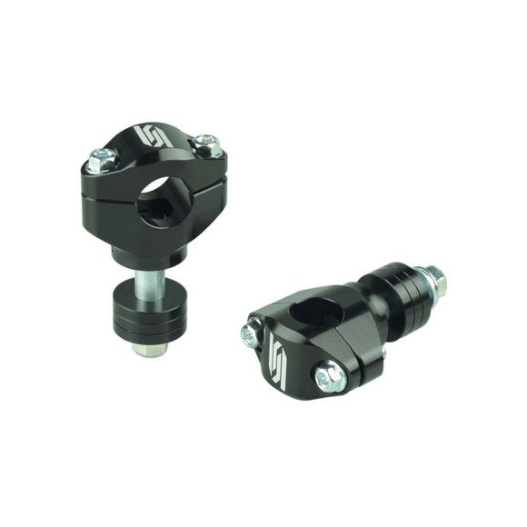 Pontet de guidon Scar Ø28,6 hauteur 30/35/40/45mm - new design - depuis 2018 Universel - NoirRef : SCR0311 / SP31