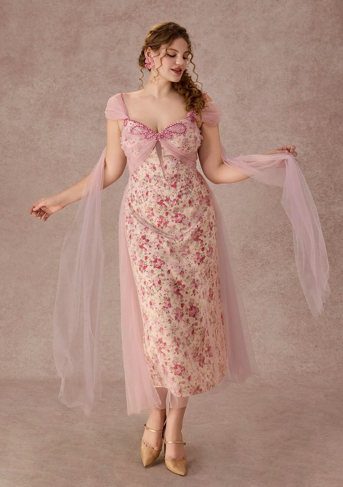 Curve&Plus Floral Disc Fairy Corset Dress