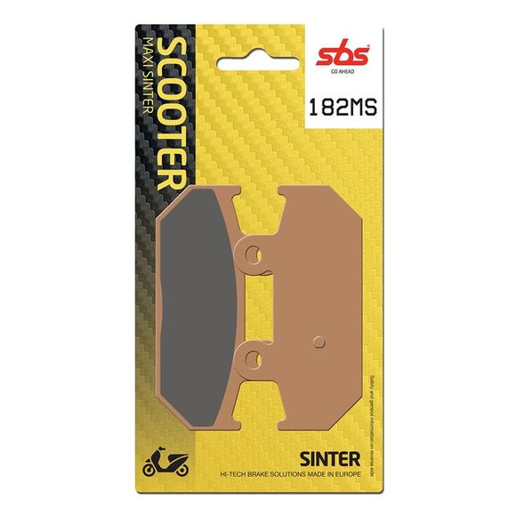 SBS 182MS Sinter Sintered Metal Rear Brake PadsRef: 182MS / 182100