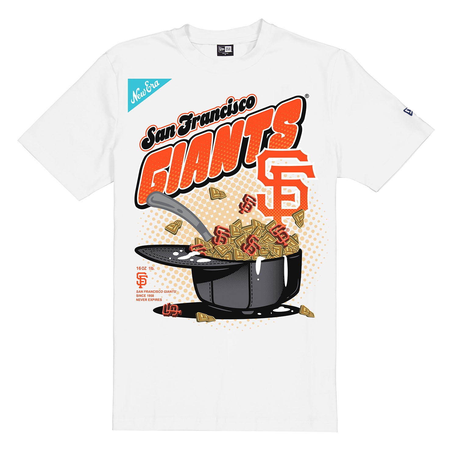 San Francisco Giants Cereal Bowl Oversized MLB T-Shirt White