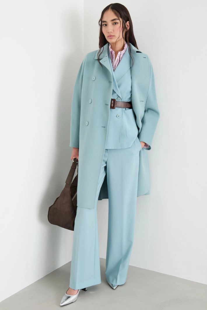 Double-breasted coat - LIGHT BLUE