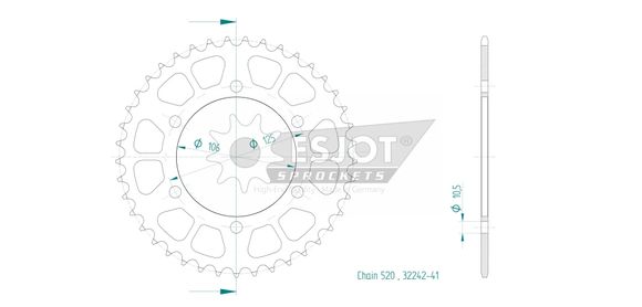 Esjot crown 41 teethRef: Esjo00100A / 12113074