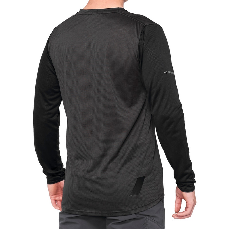 100% Ridecamp Long Sleeve Jersey Men - black/charcoal